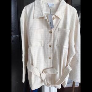 liz claiborne plaid blazers, coat, jacket, new, xxl, shacket